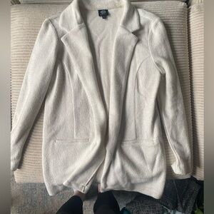 Bobeau Cream Cardigan Sweater Soft Textured Design